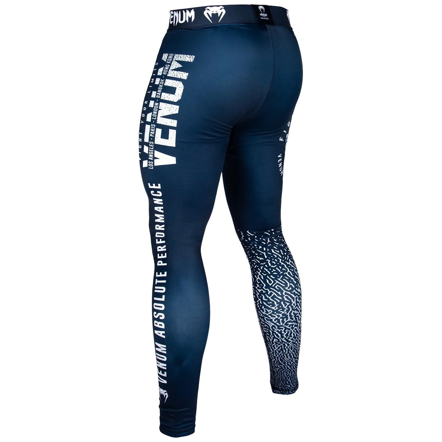 Venum Signature Compression Pants - Navy/White