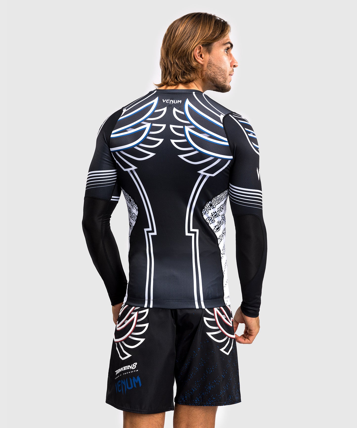 Rashguard Venum x Tekken 8 - Jin Kazama - Blue/Black/White