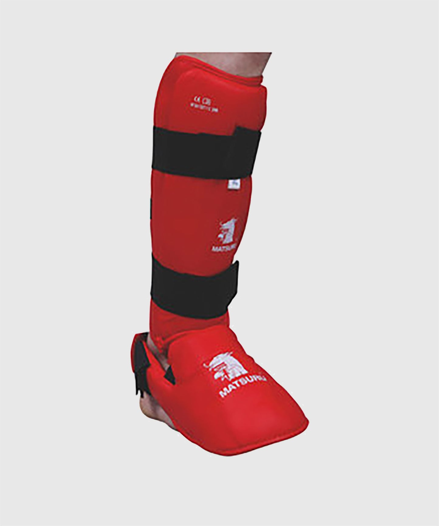 Matsuru FFK Approved Shin and Foot Guards – Red