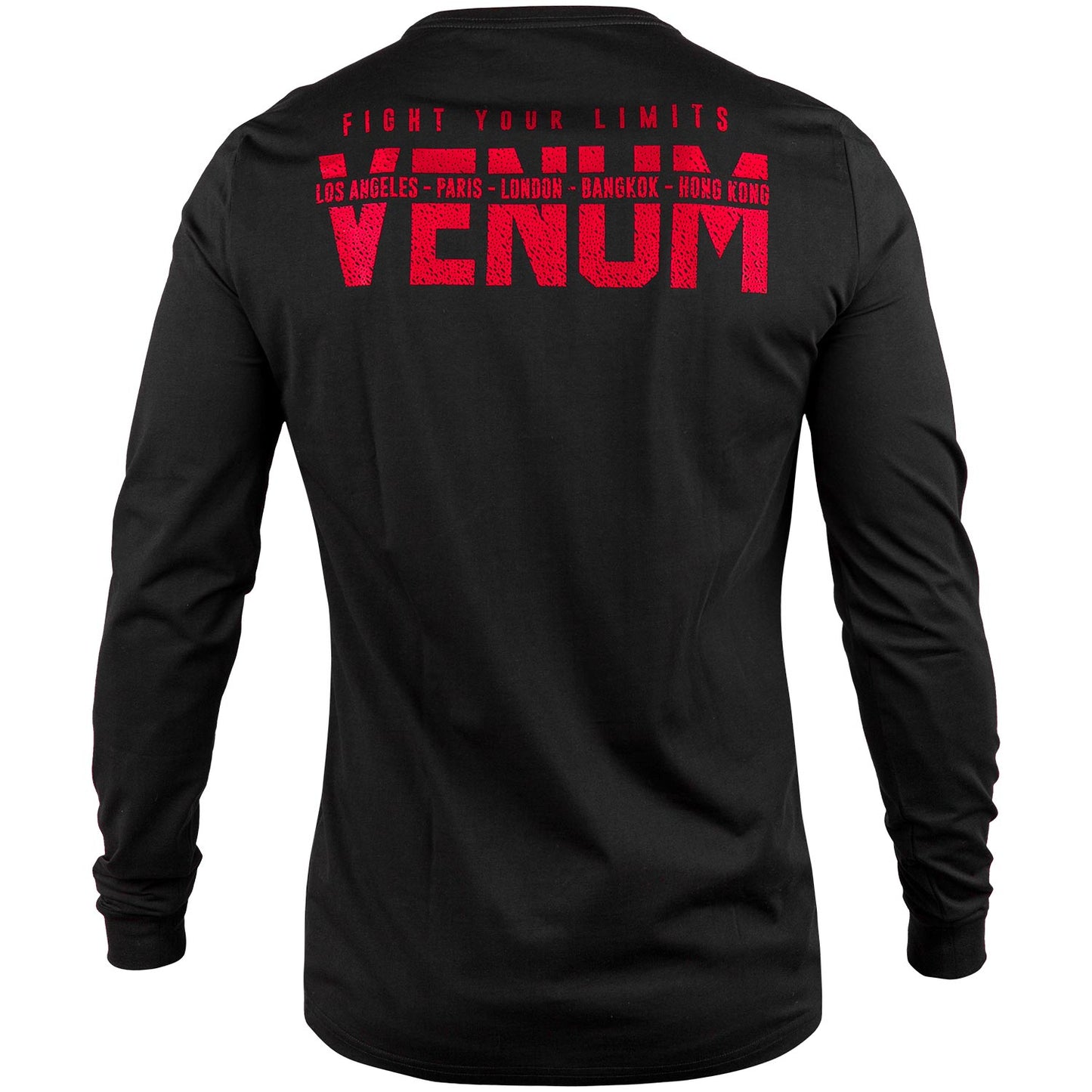 Venum Signature T-shirt - Long Sleeves - Black/Red