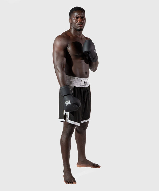 Metal Boxe Genezis Leather Boxing Gloves - Black