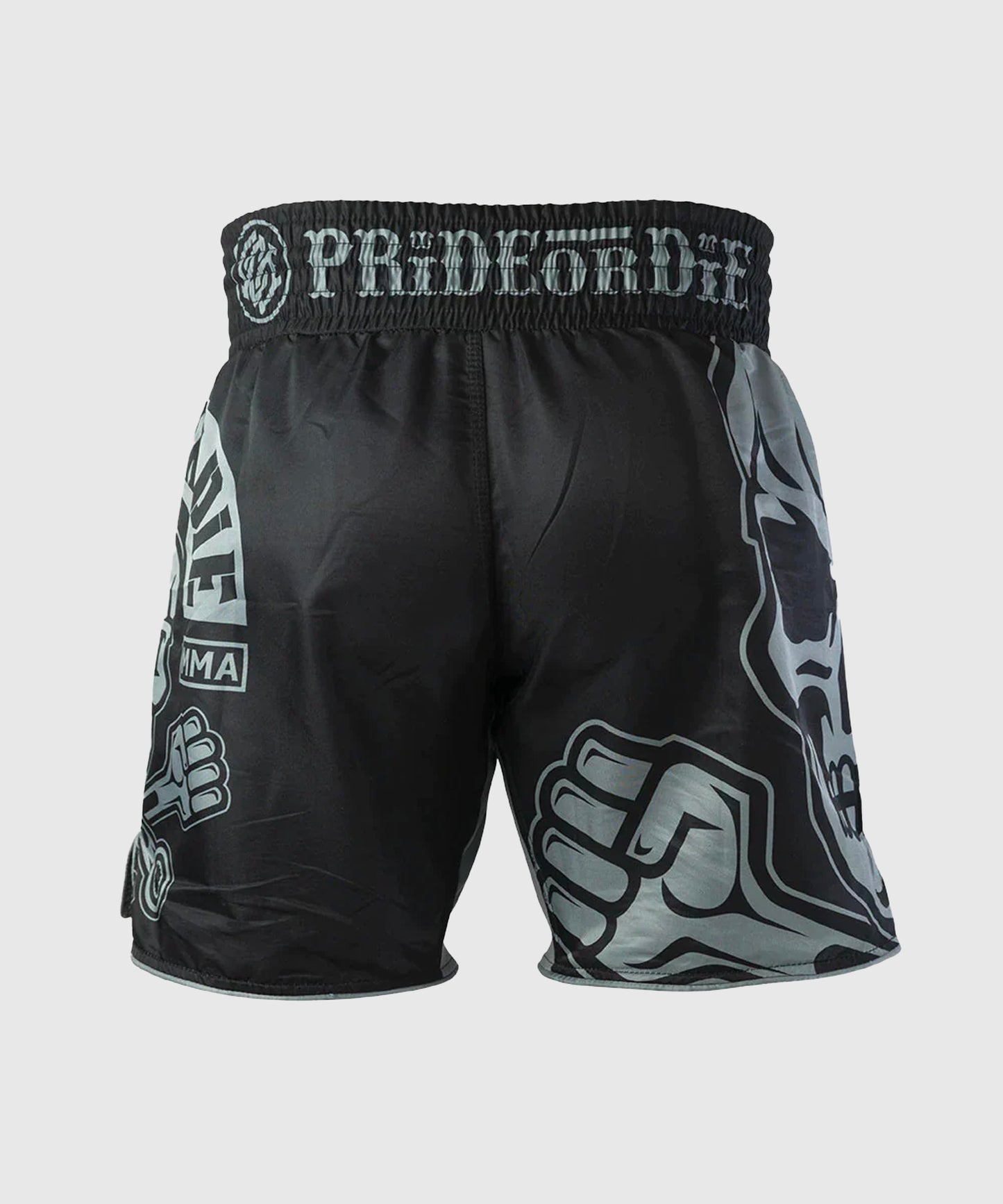 Fightshort Pride Or Die Busted Knuckles - Noir
