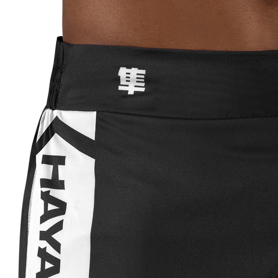 Short De Kickboxing Icon Hayabusa - Noir/Blanc