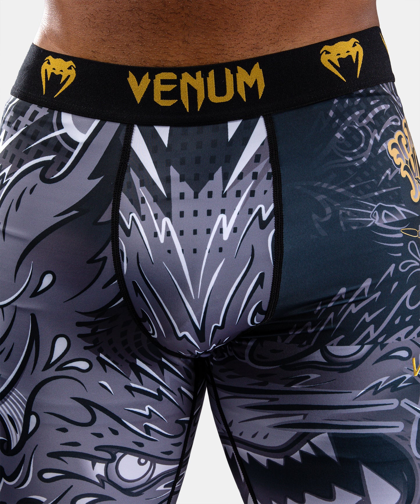 Venum Wolf Atak Spats - Black/Grey