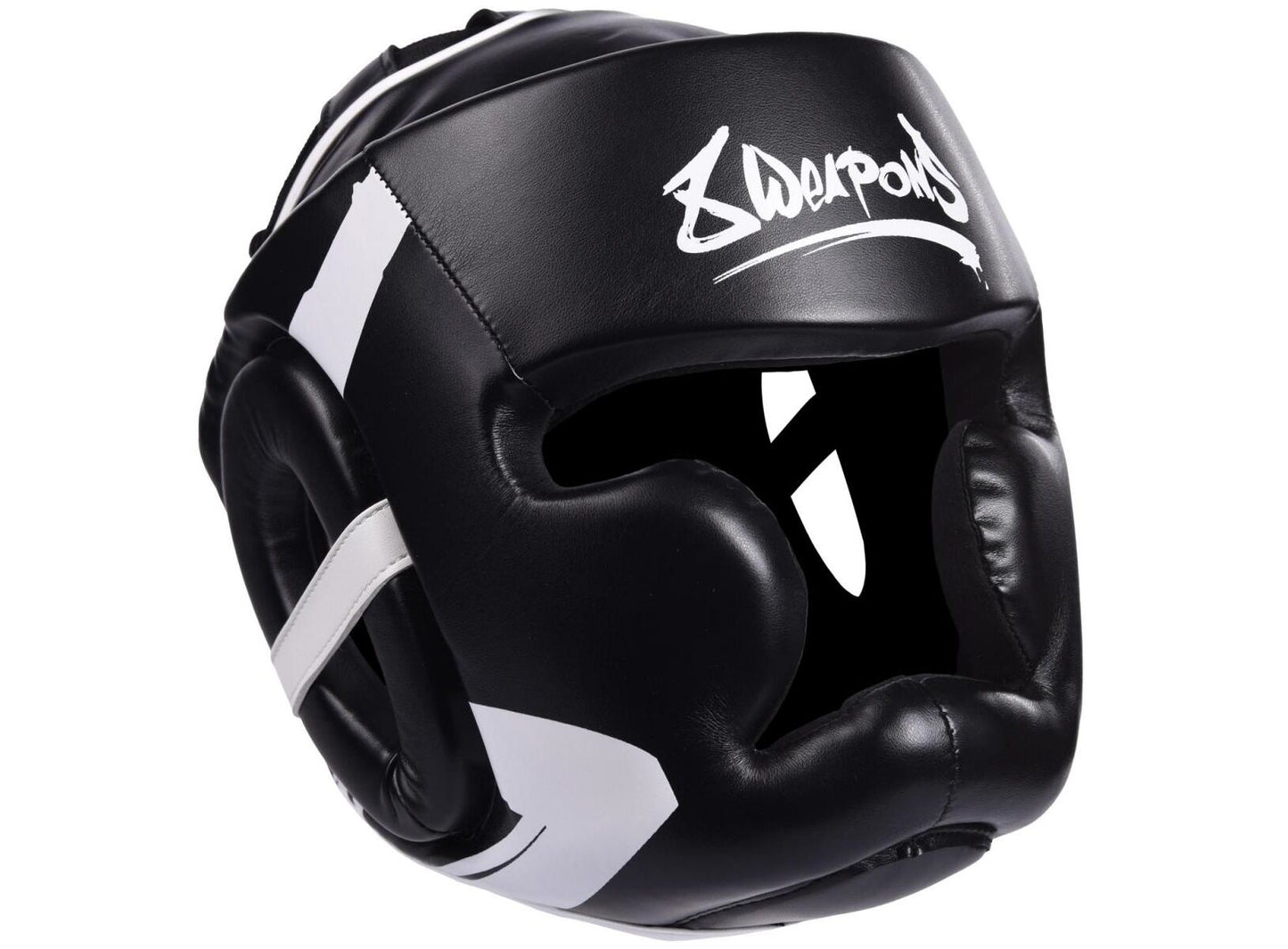 CASQUE DE BOXE - 8 WEAPONS UNLIMITED - Noir/Blanc