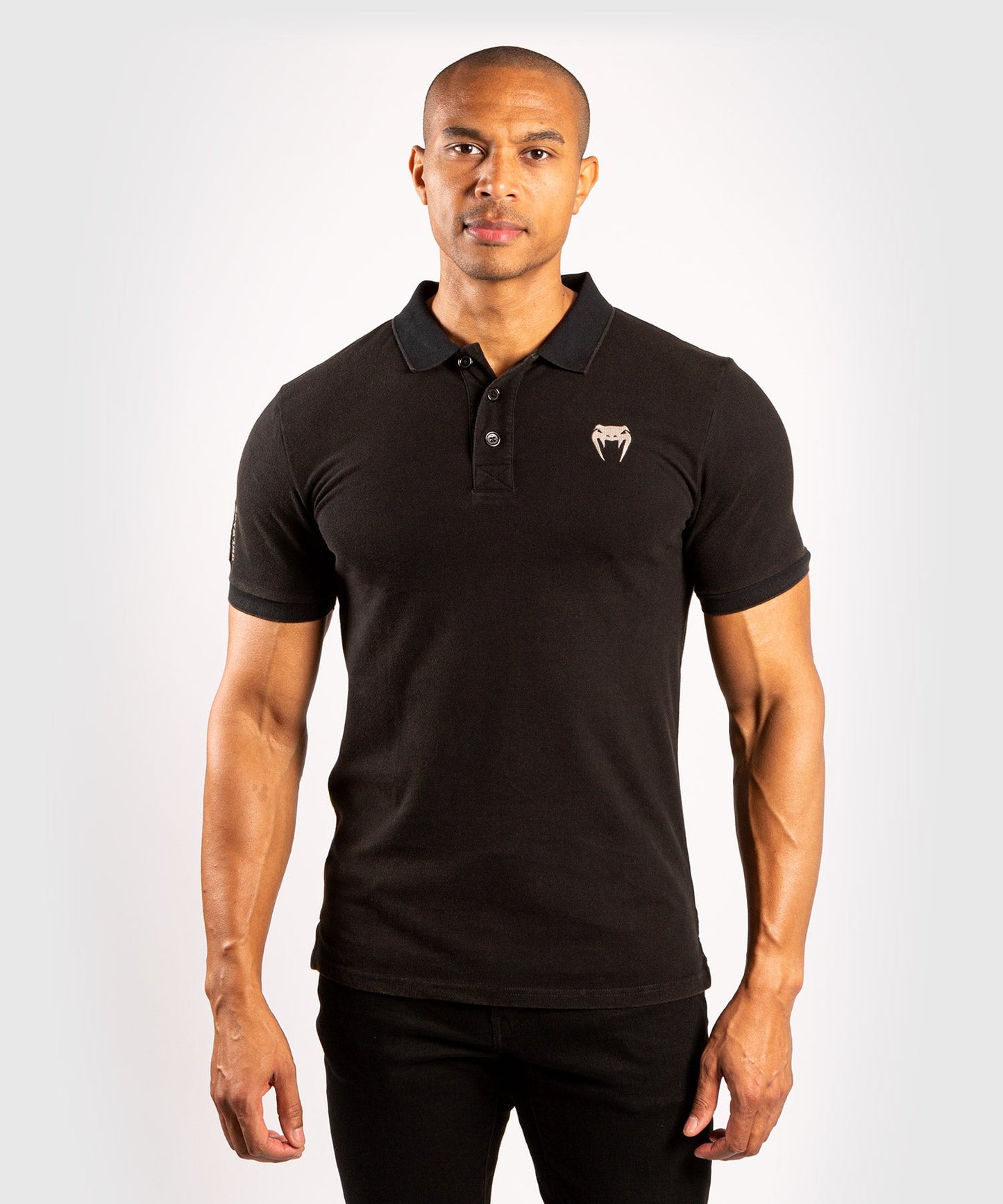 Venum Lions21 Polo-Shirt - Schwarz/Sand