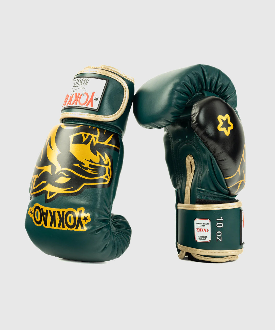Gants de Boxe Yokkao Original Or - Vert