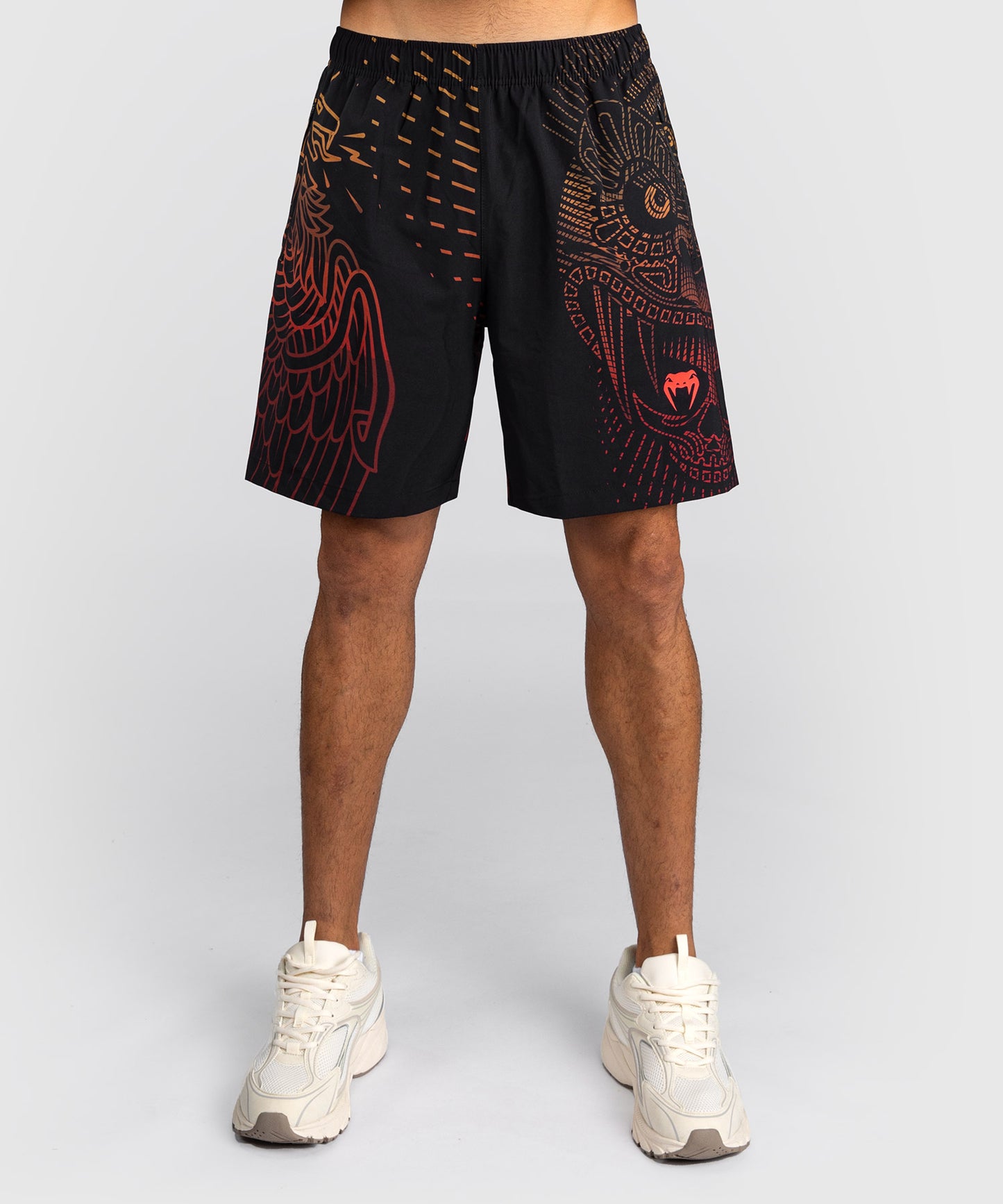 Venum Quetzal Fury Trainingsshorts - Schwarz/Fury Rot/Tangerine