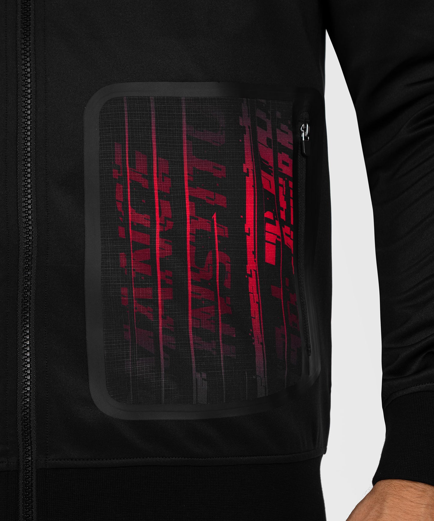 Sweatshirt à capuche UFC Venum  Performance Institute 2.0  - Noir/Rouge
