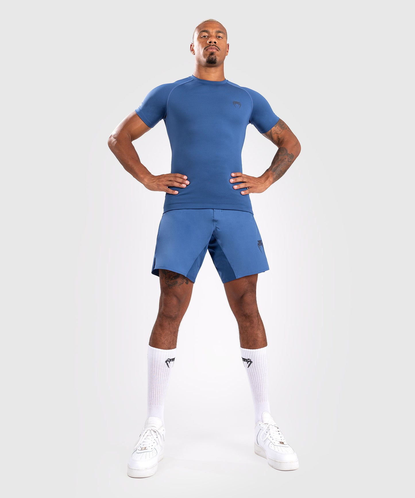 Rashguard à manches courtes pour hommes Venum Contender - Bleu