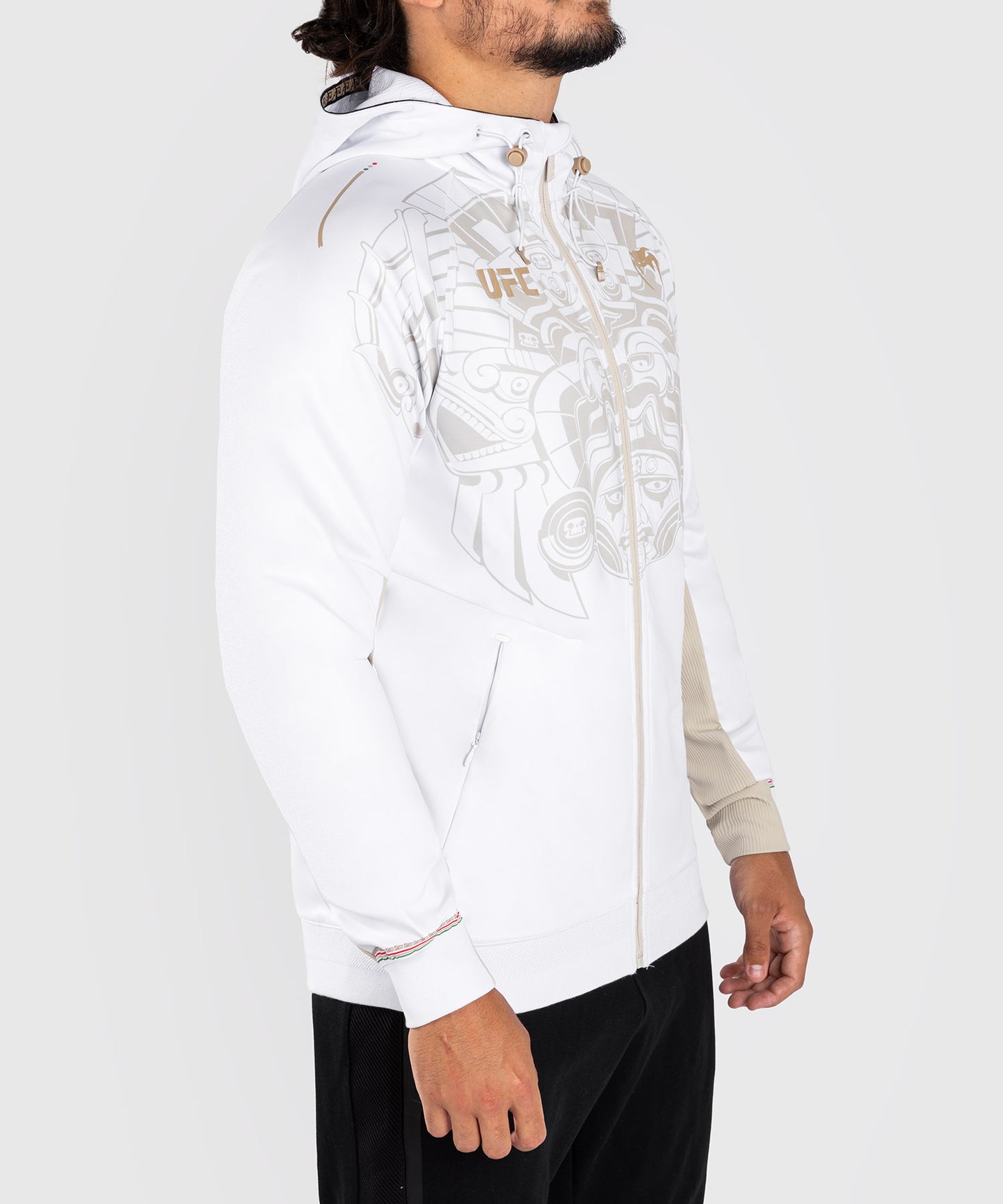 Noche UFC by Venum Authentic Fight Night Herren Walkout Hoodie - Weiß