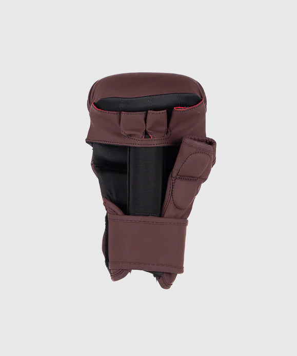 The Shell Sparring Metal Boxing Mma Gloves - Oxblood