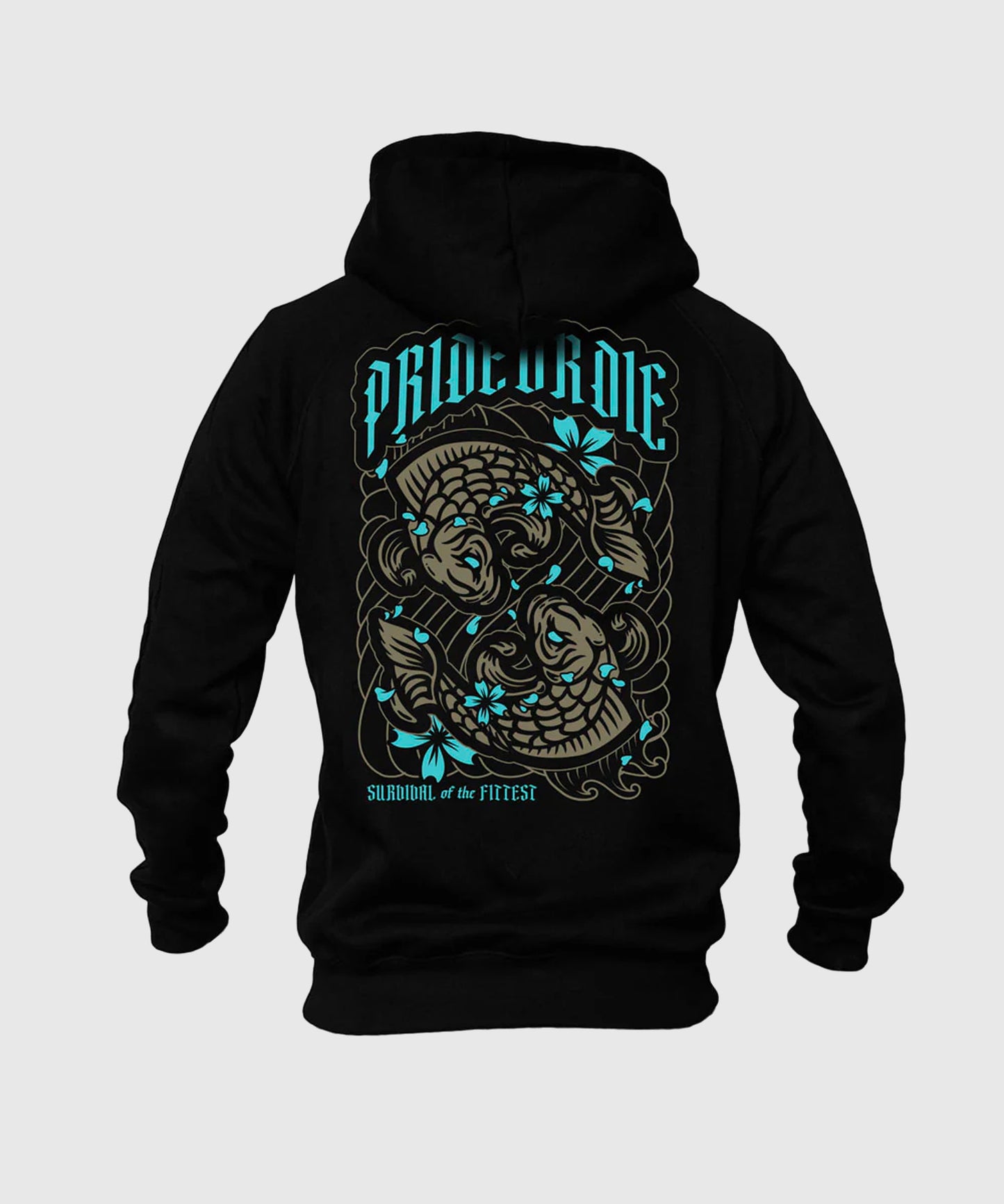 Sweatshirt À Capuche Pride Or Die Survival Of The Fittest - Noir