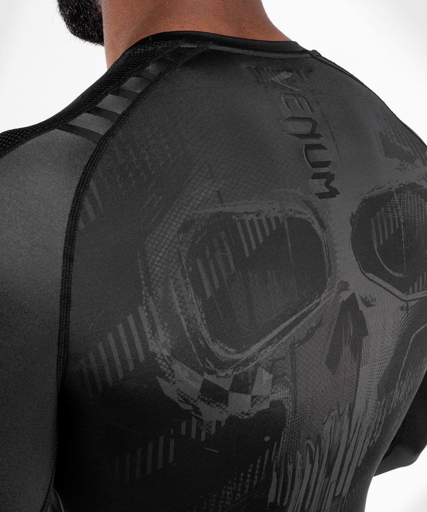 Venum Skull Compression T-Shirt - Long Sleeve - Black/Black