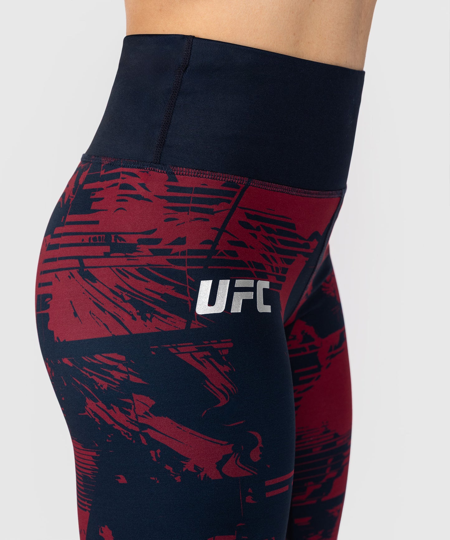 UFC Zenith by Venum Authentic Fight Week Legging Donna - Blu navy/Bordeaux/Argento