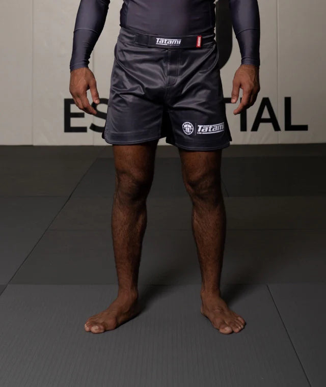 Fightshort Mid Cut Tatami Fightwear Impact - Gris