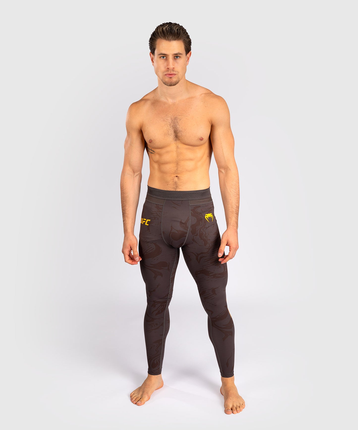 Leggings Performance pour Hommes UFC Fusion by Venum Fight Week - Marron Terrestre