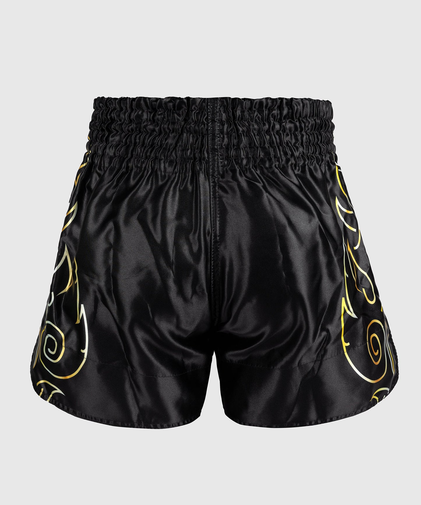 Venum VTC Flames Pantalones Cortos Muay Thai - Negro/Dorado