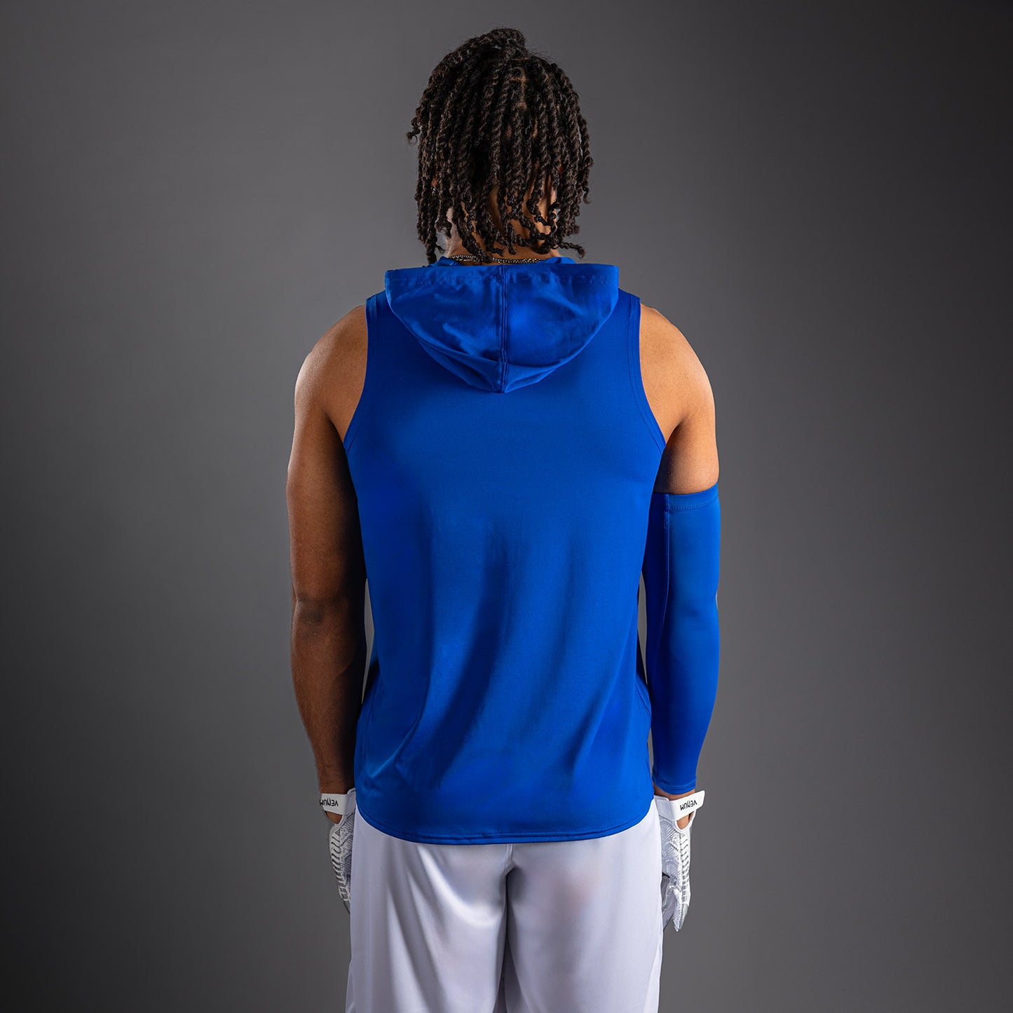 Sweat à capuche Dry Tech sans manches Venum Elite - Bleu Royal