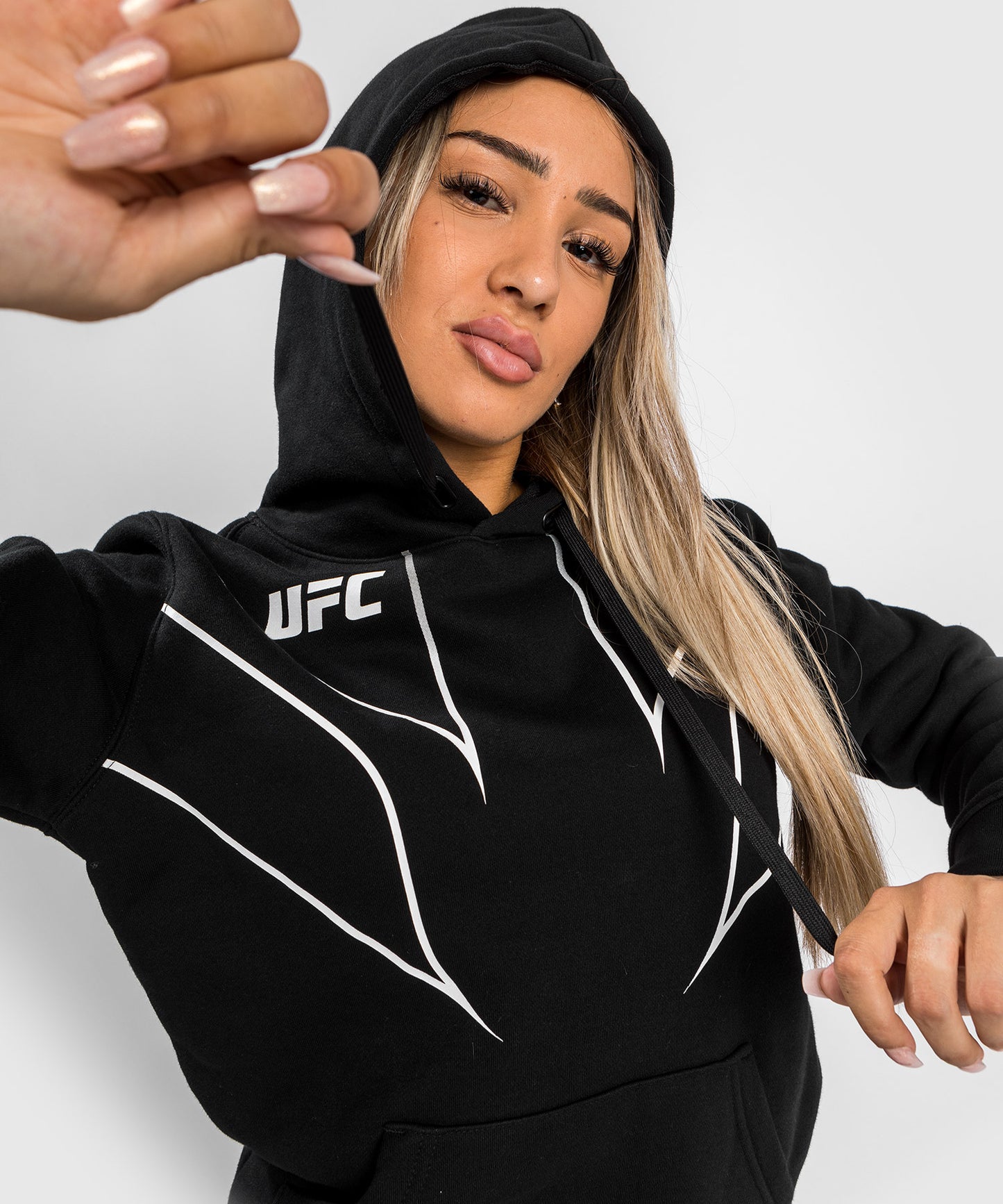 Sweatshirt UFC Venum Authentic Fight Night 2.0 Replica - Pour Femmes - Noir