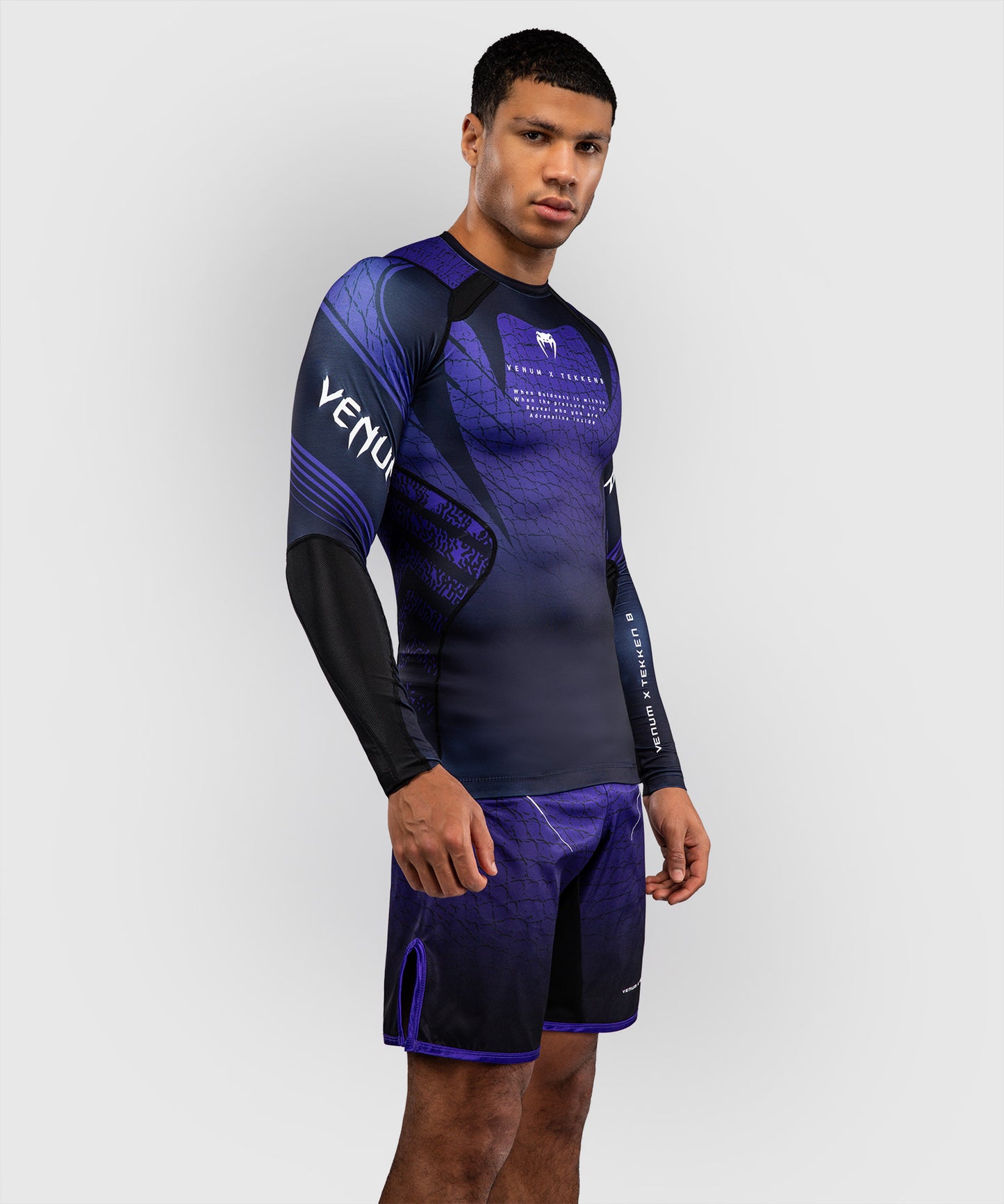Venum x TEKKEN 8 Long Sleeve Rashguard - Kazuya - Black/Purple