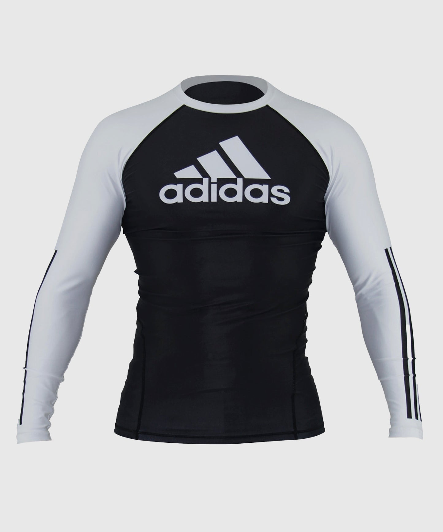 Rashguard À Manches Longues Adidas - Blanc/Noir