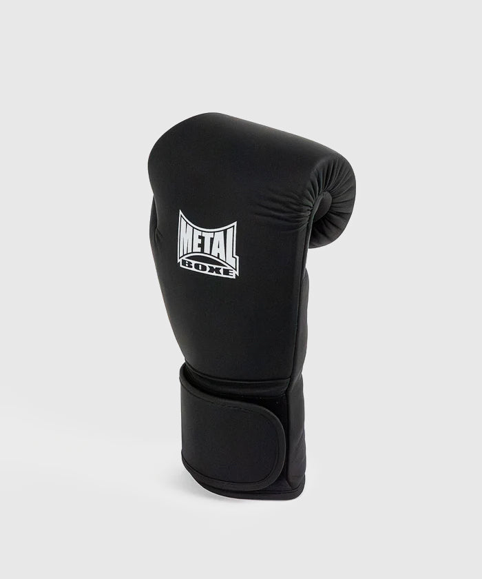 Metal Boxe Genezis Leather Boxing Gloves - Black