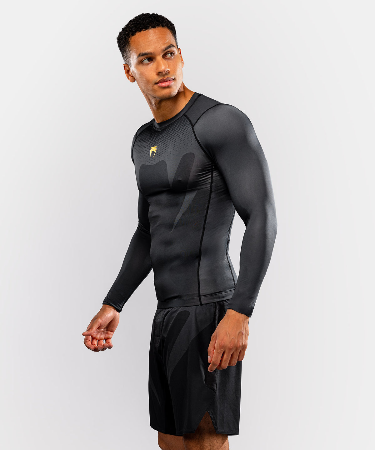 Rashguard manches longues Venum Attack - Noir/Or