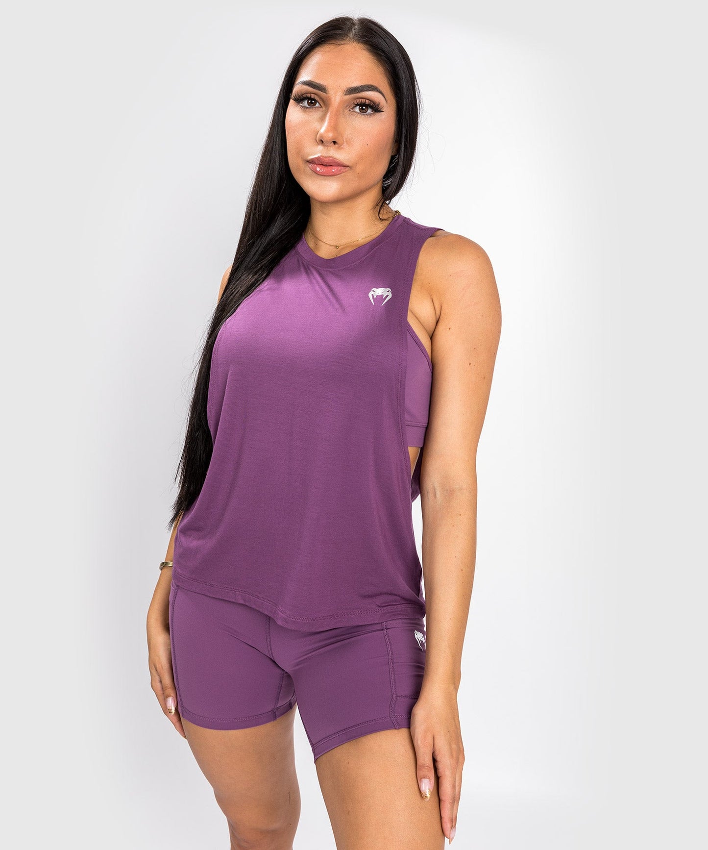 Venum Essential Tank Top - Dark Orchid/Brushed Silver