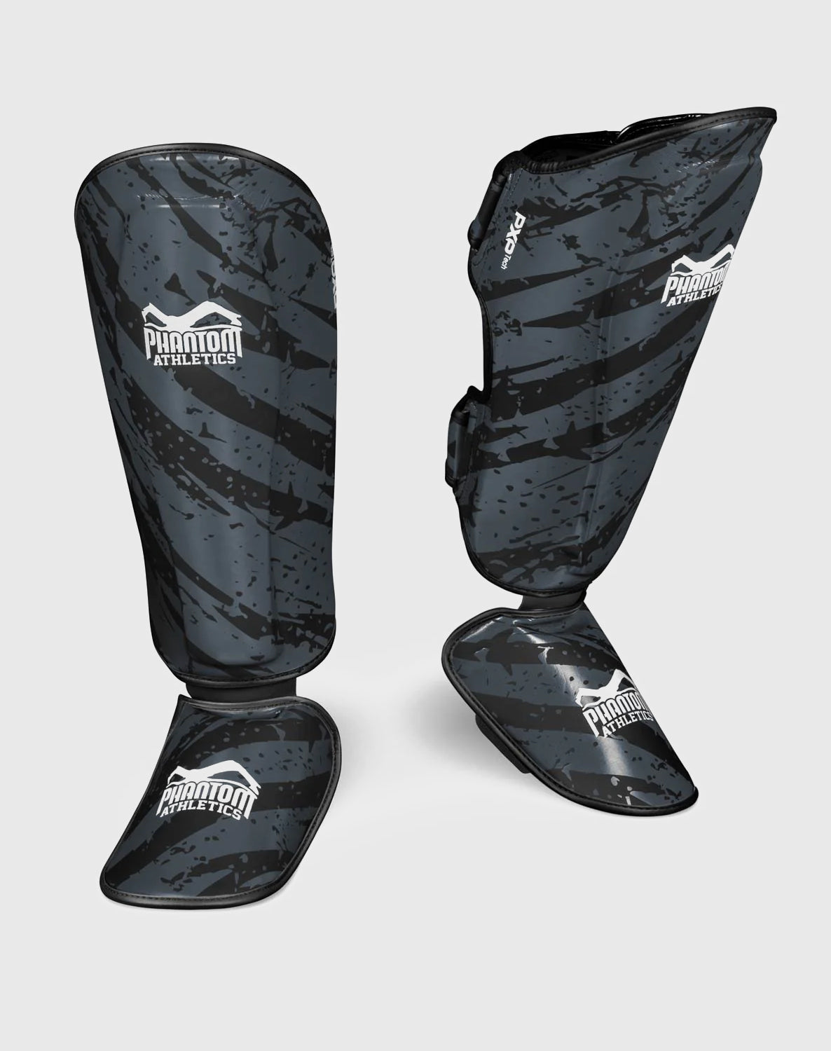 Phantom Athletics Evo Camo Tiger Shin Guards - Grey