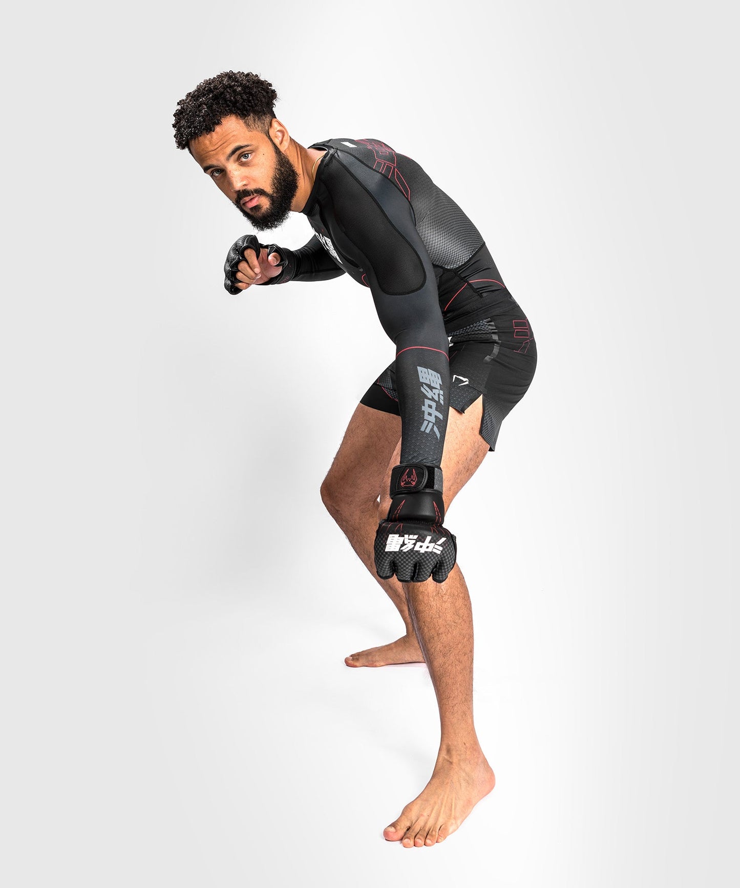 Rashguard Venum Okinawa 3.0- Long Sleeve - Black/Red