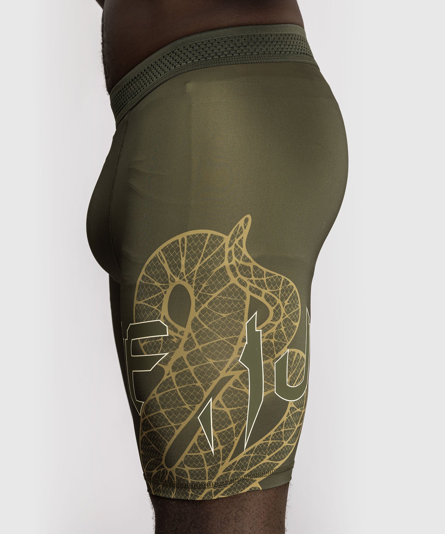 Venum Serpenti Compression Short - Khaki/Bronze/Ivory