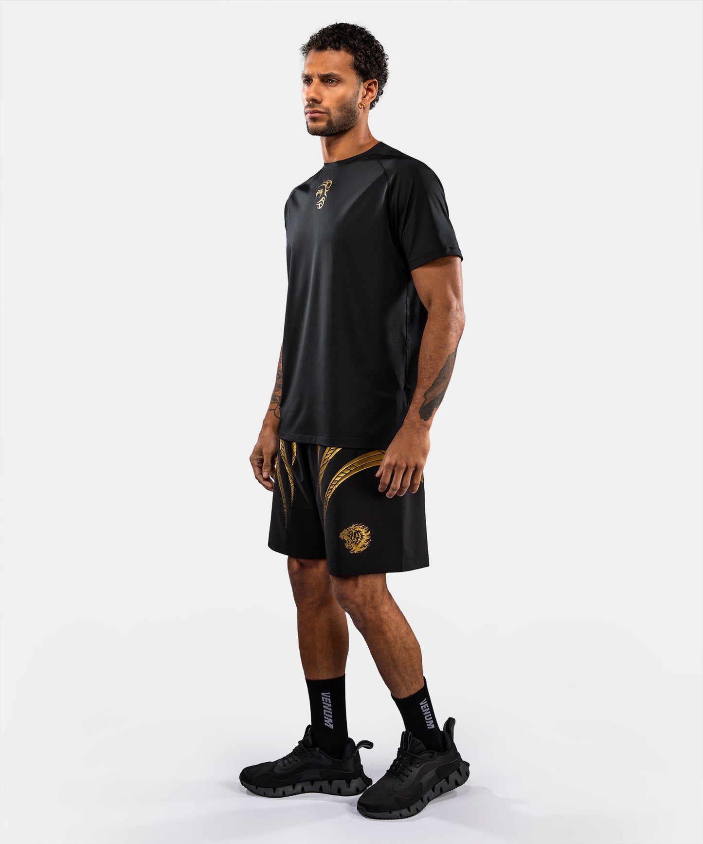 Venum x Mike Tyson Tiger Maglietta Dry Tech - Nero/Oro