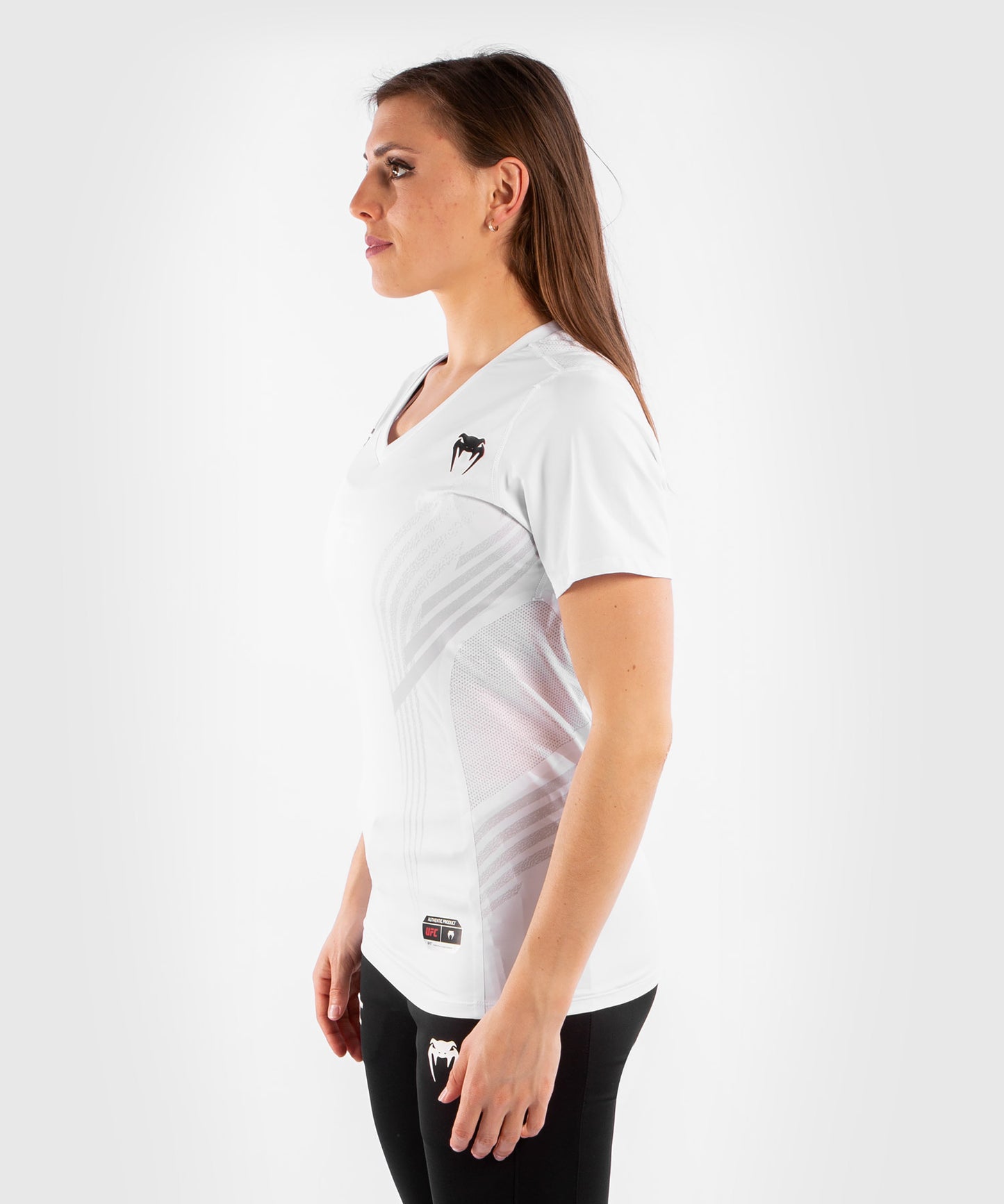 T-shirt Technique Femme UFC Venum Authentic Fight Night - Blanc