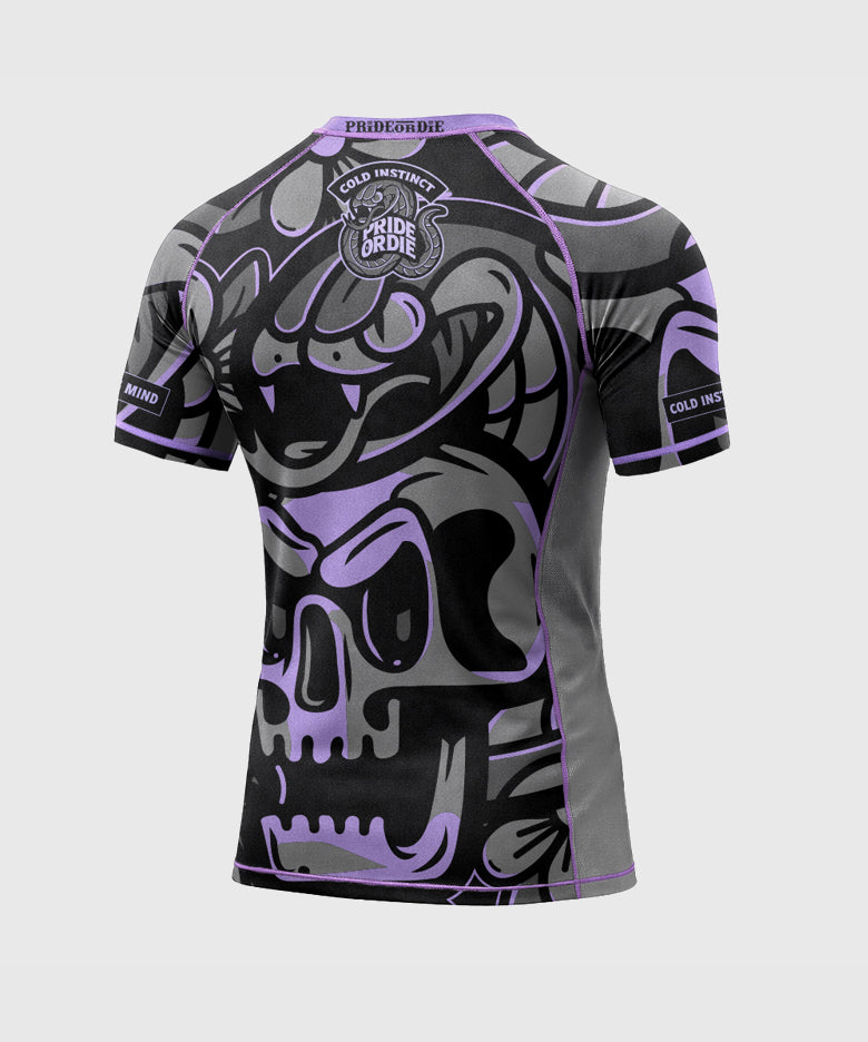 Pride Or Die Cold Instinct Short-Sleeve Rashguard - Grey