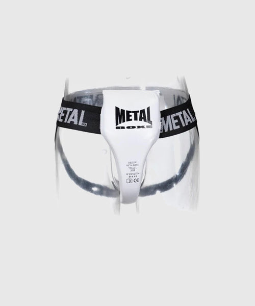 Coquille Homme METAL BOXE - Noir XS - Slip Avec Protection Amovible