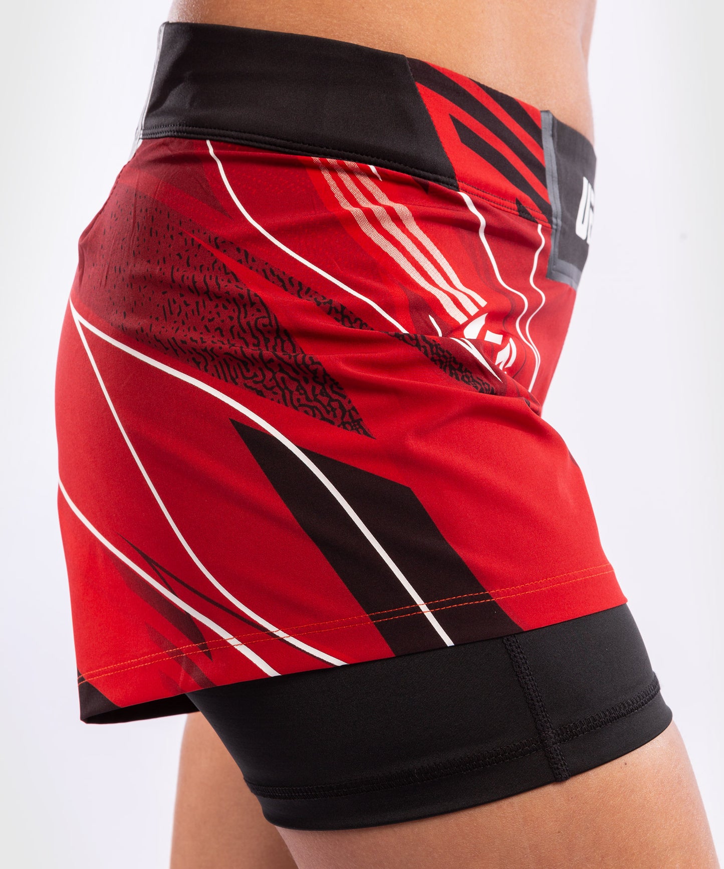 Venum Authentic Fight Night UFC Damen Fightshorts - Kurz geschnitten - Rot