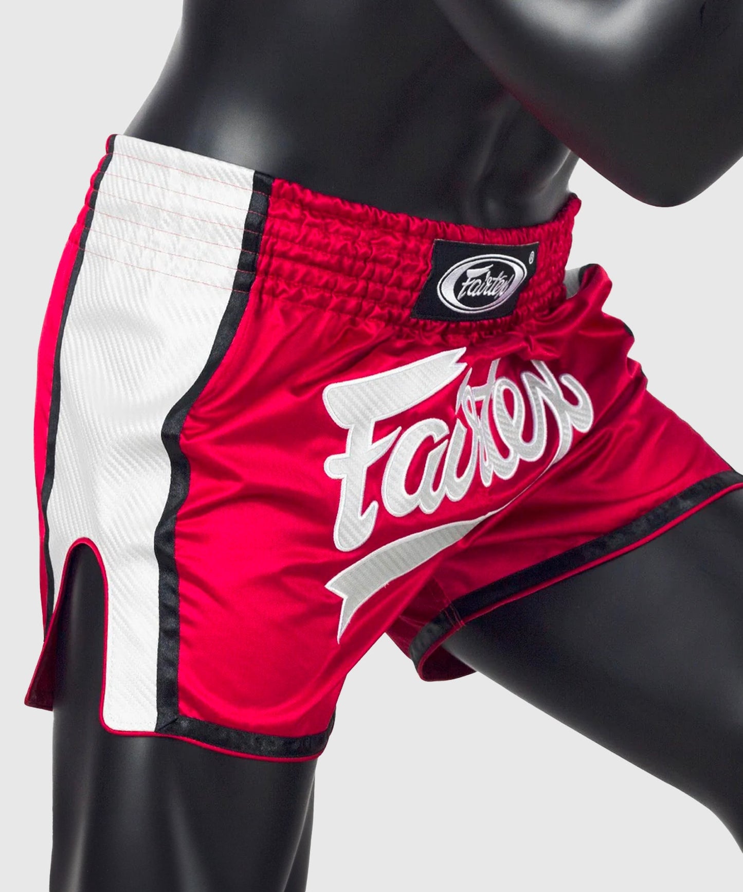 Fairtex Short da Boxe Thai – Rosso/Bianco
