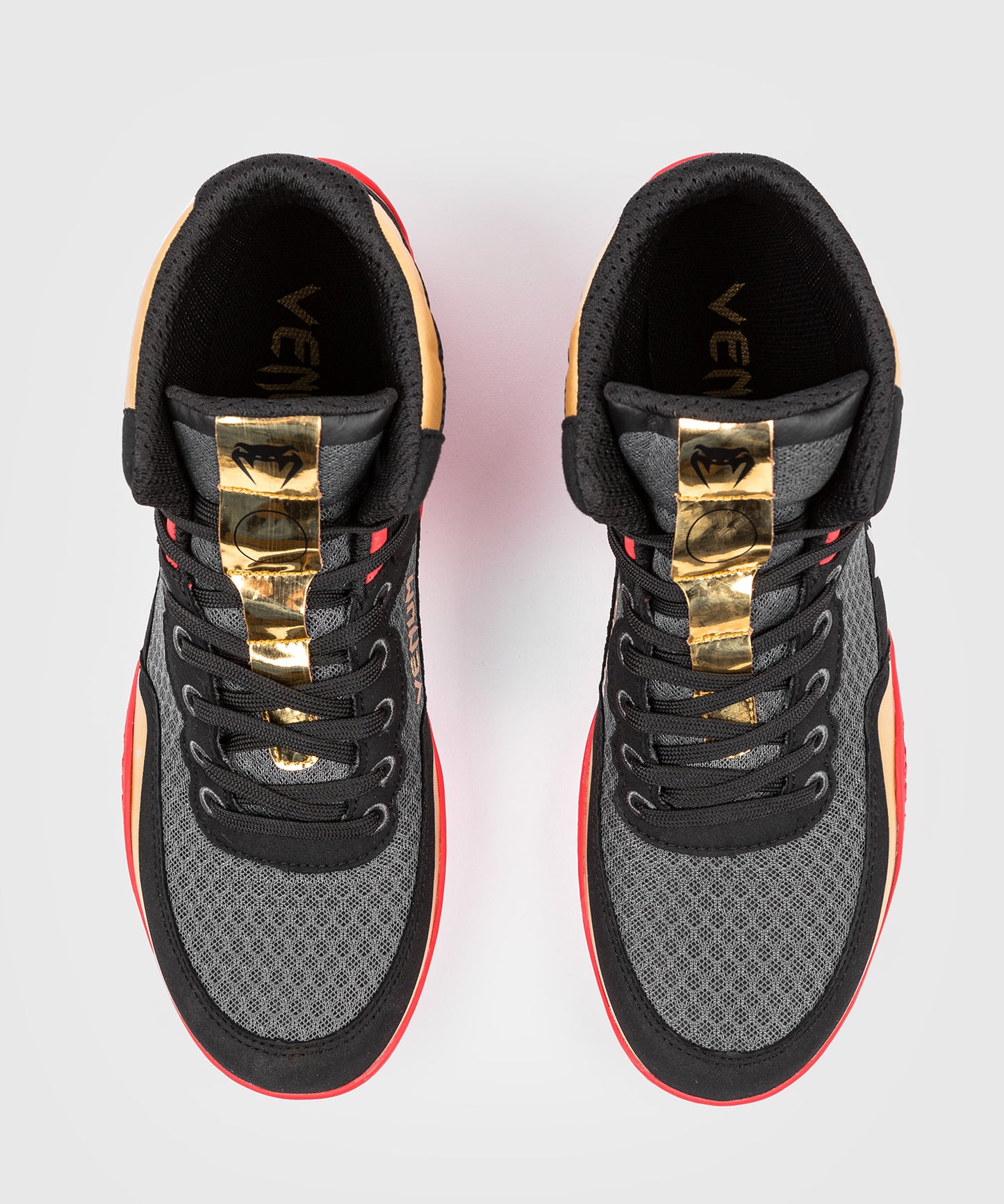 Chaussures de lutte Venum Elite - Noir/Or/Rouge