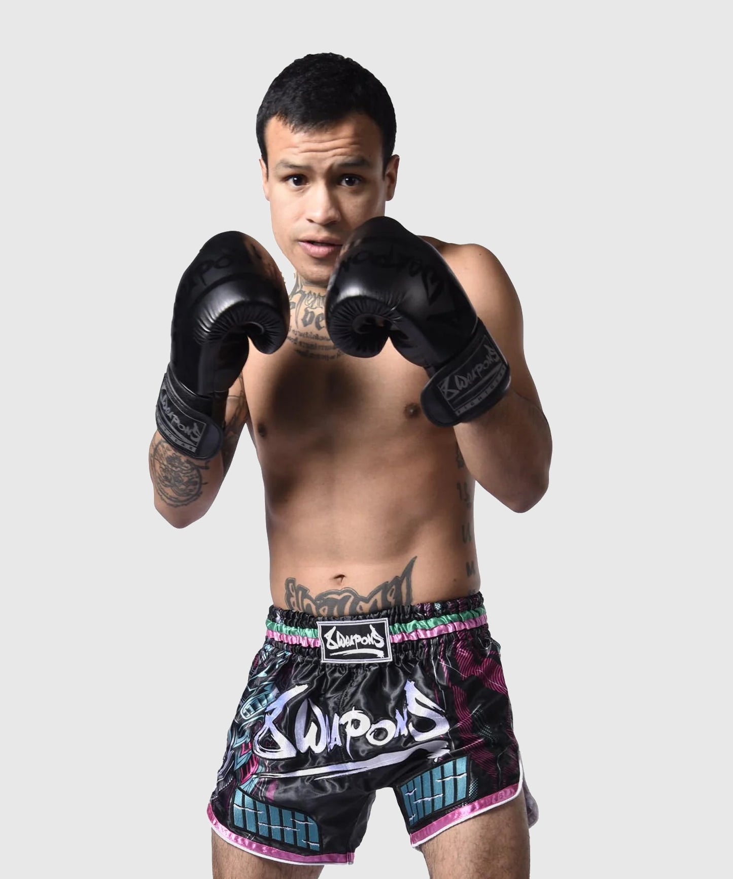 8 Weapons Samurai 2.0 Muay Thai Shorts - Schwarz/Rosa
