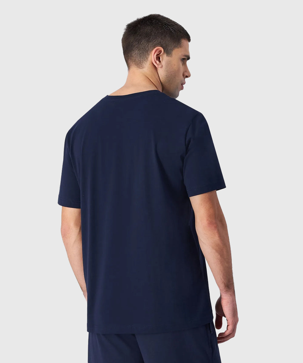 T-Shirt Champion En Jersey De Coton Avec Petit Logo - Bleu Marine