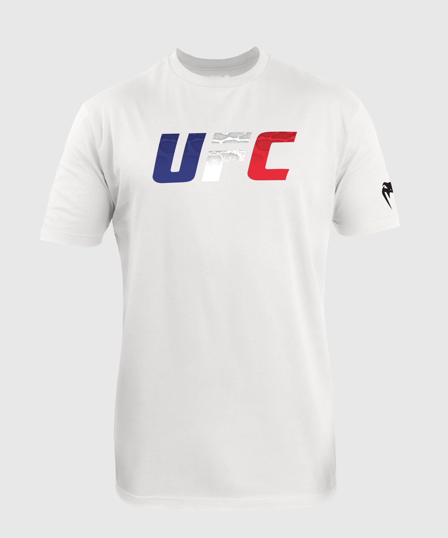 T-shirt pour Hommes UFC Unrivaled by Venum Drapeau Français - Blanc