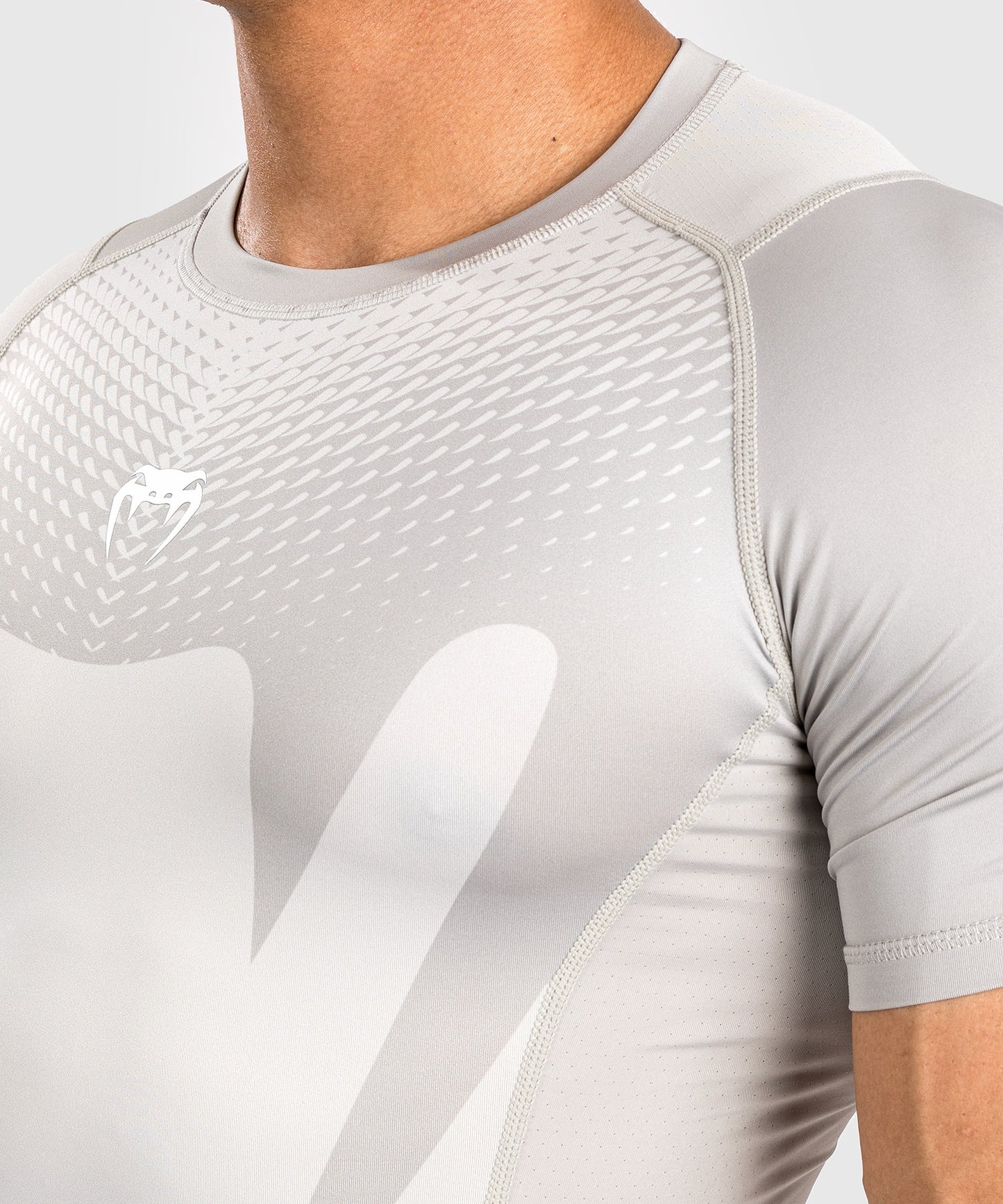Venum Attack Rashguard de Manga Corta para Hombre - Arena