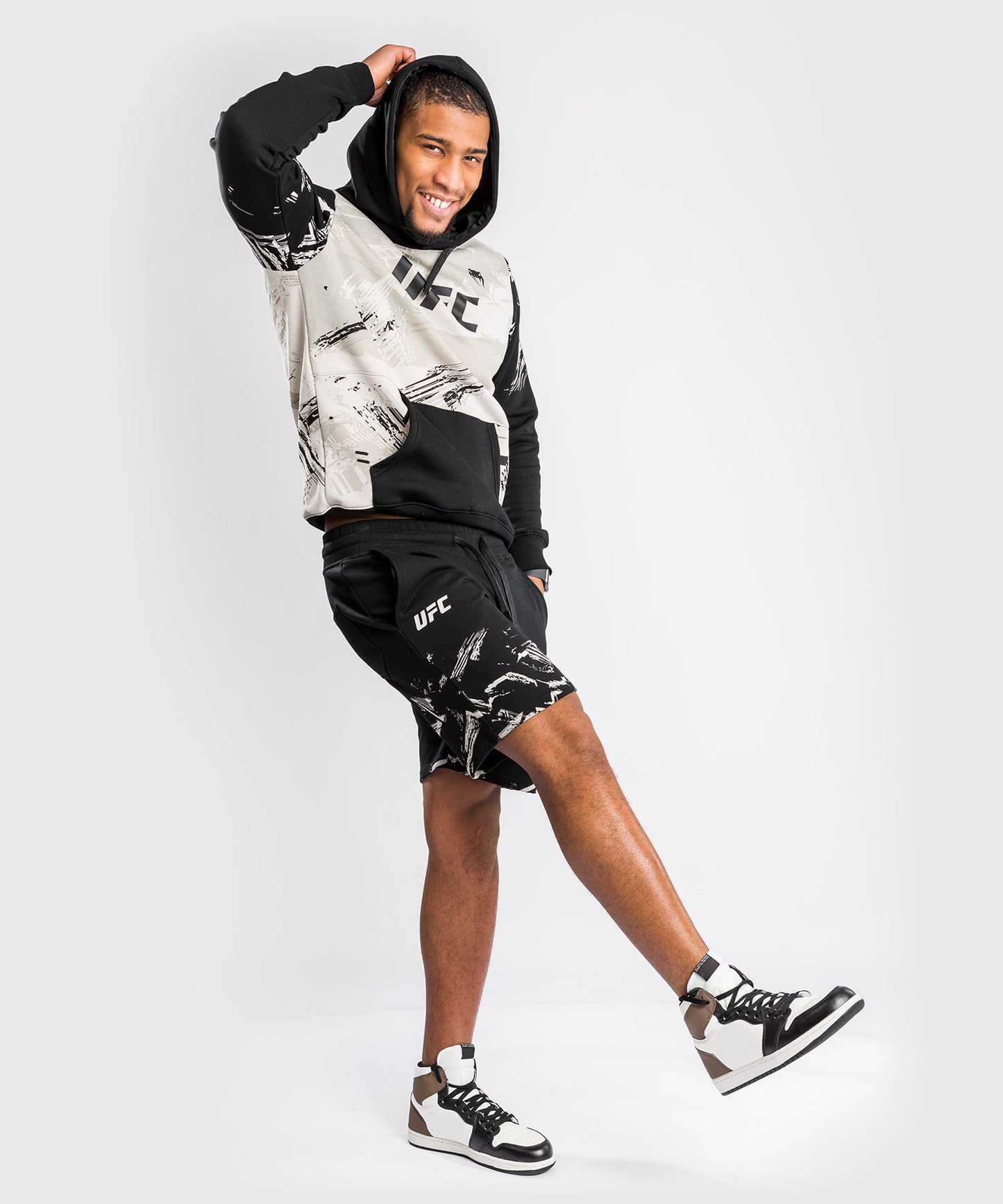 Short en Coton UFC Venum Authentic Fight Week 2.0 - Noir/Sable