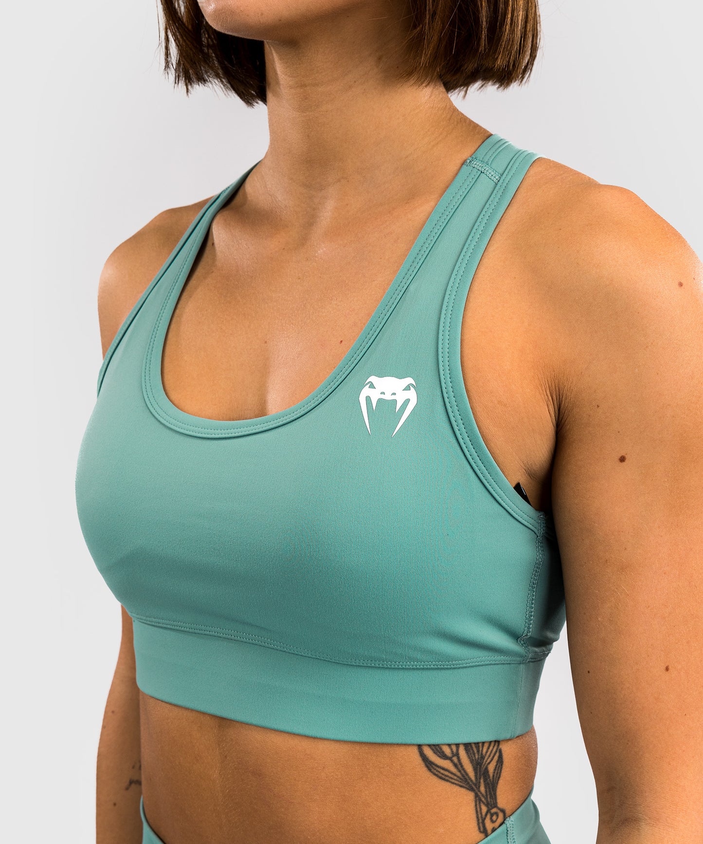 Venum Essential Medium Impact Sports Bra for Women - Water Green