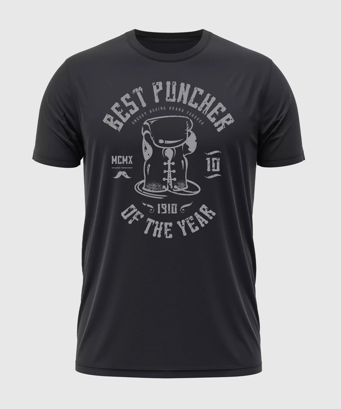 T-Shirt Oneout Best Puncher 1910 - Schwarz