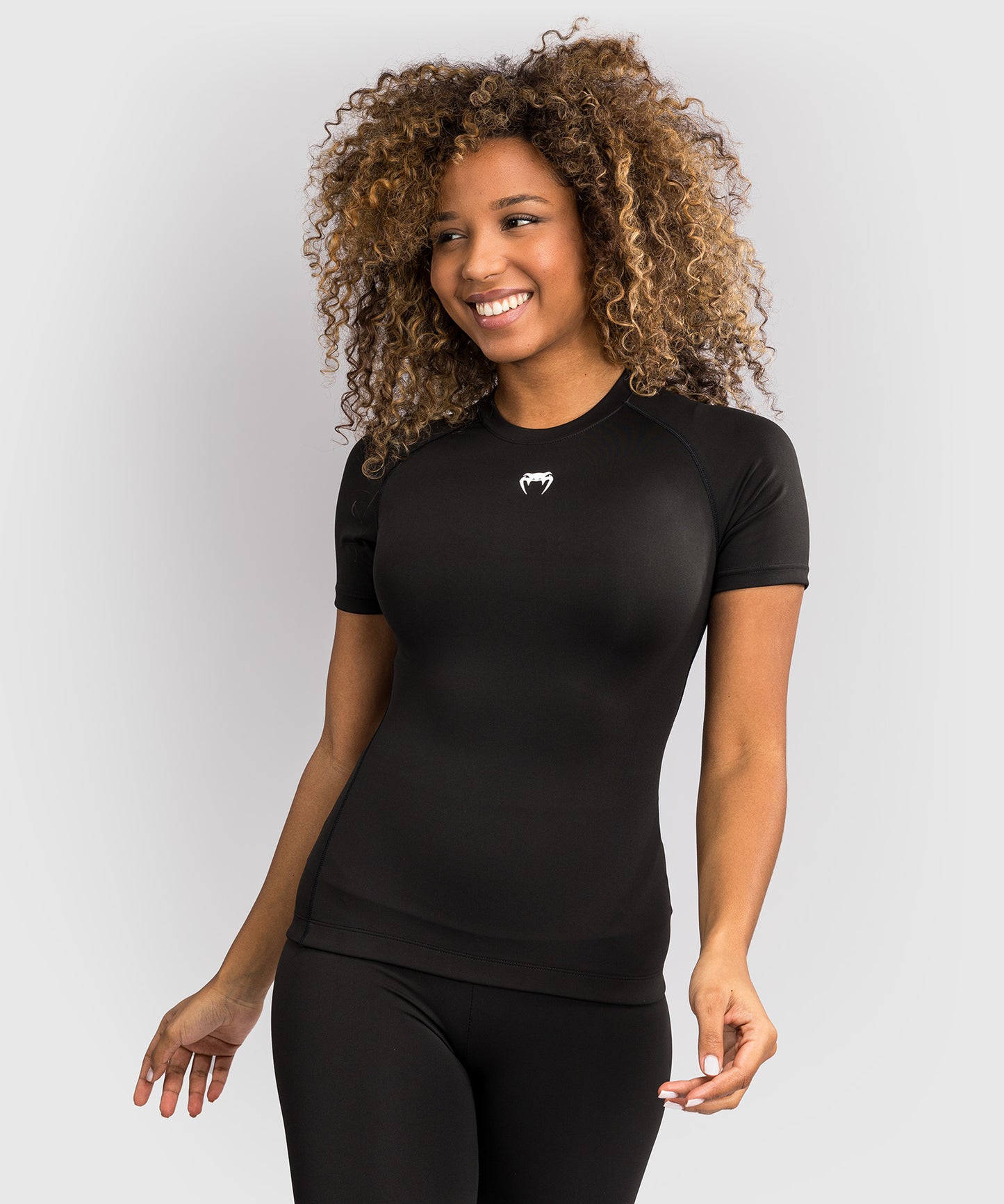 Venum Halo Rashguard Kurzarm - Schwarz