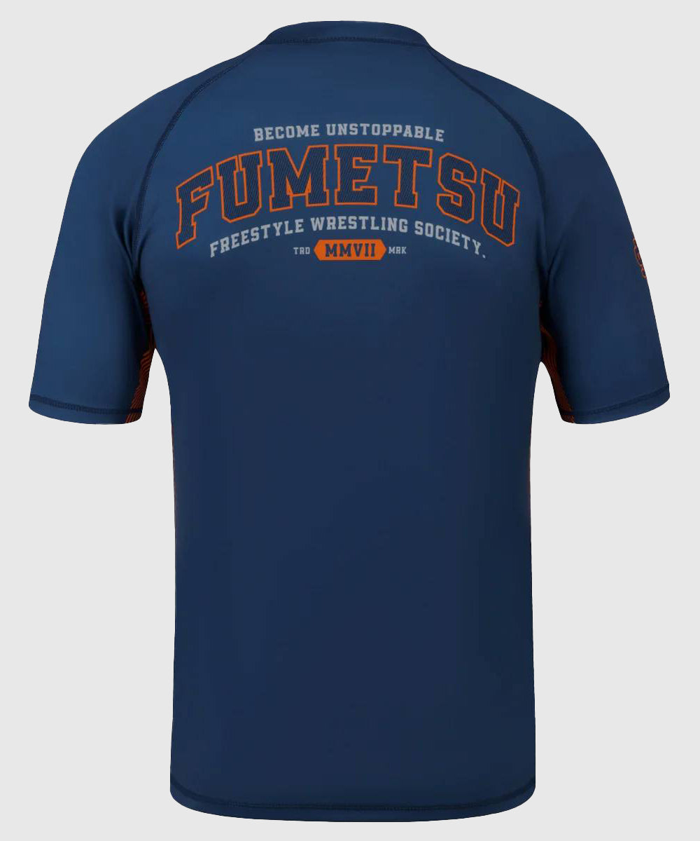 Rashguard À Manches Courtes Fumetsu Varsity - Bleu Marine