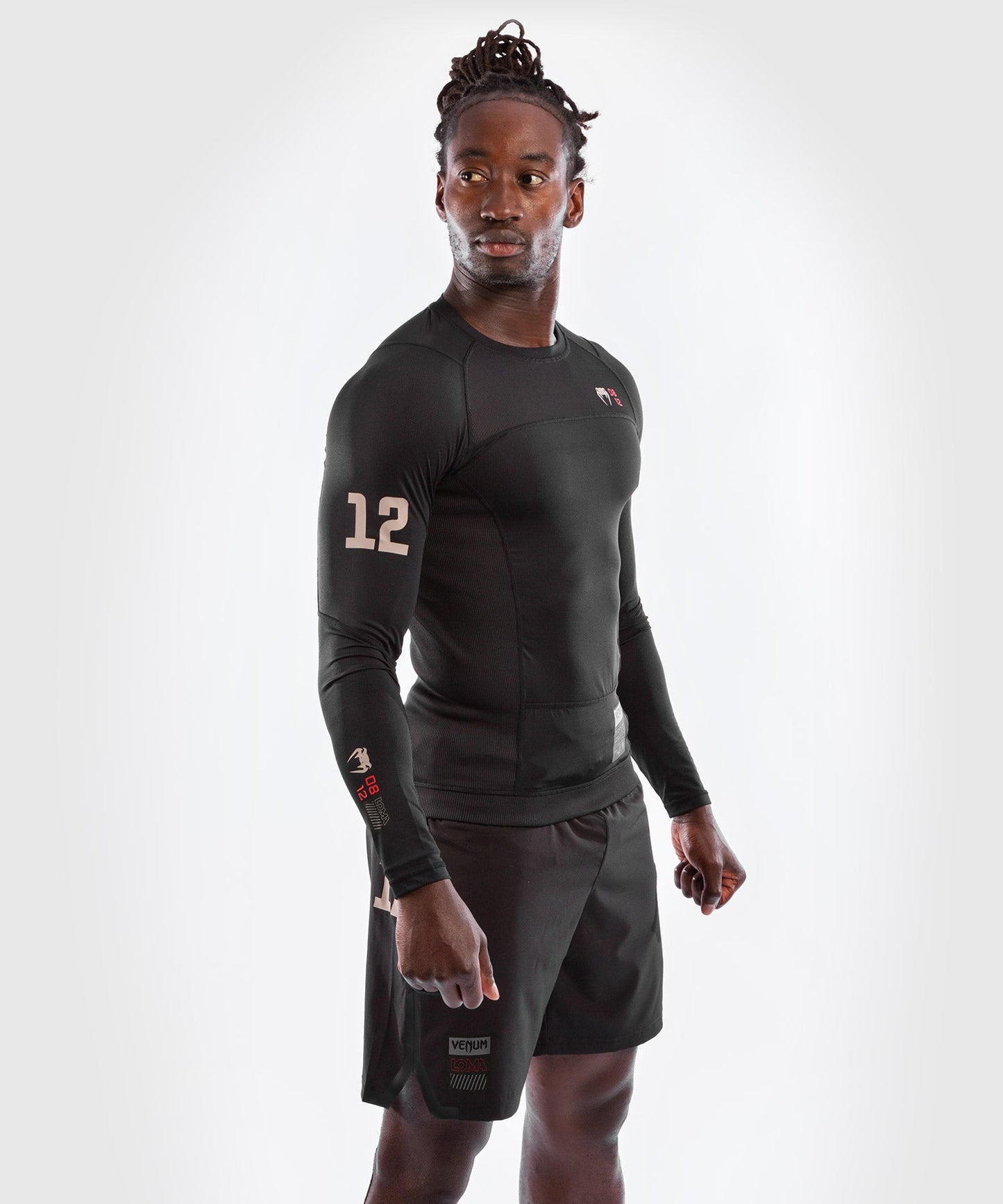 Venum Loma 08-12 Long Sleeve Rashguard - Black