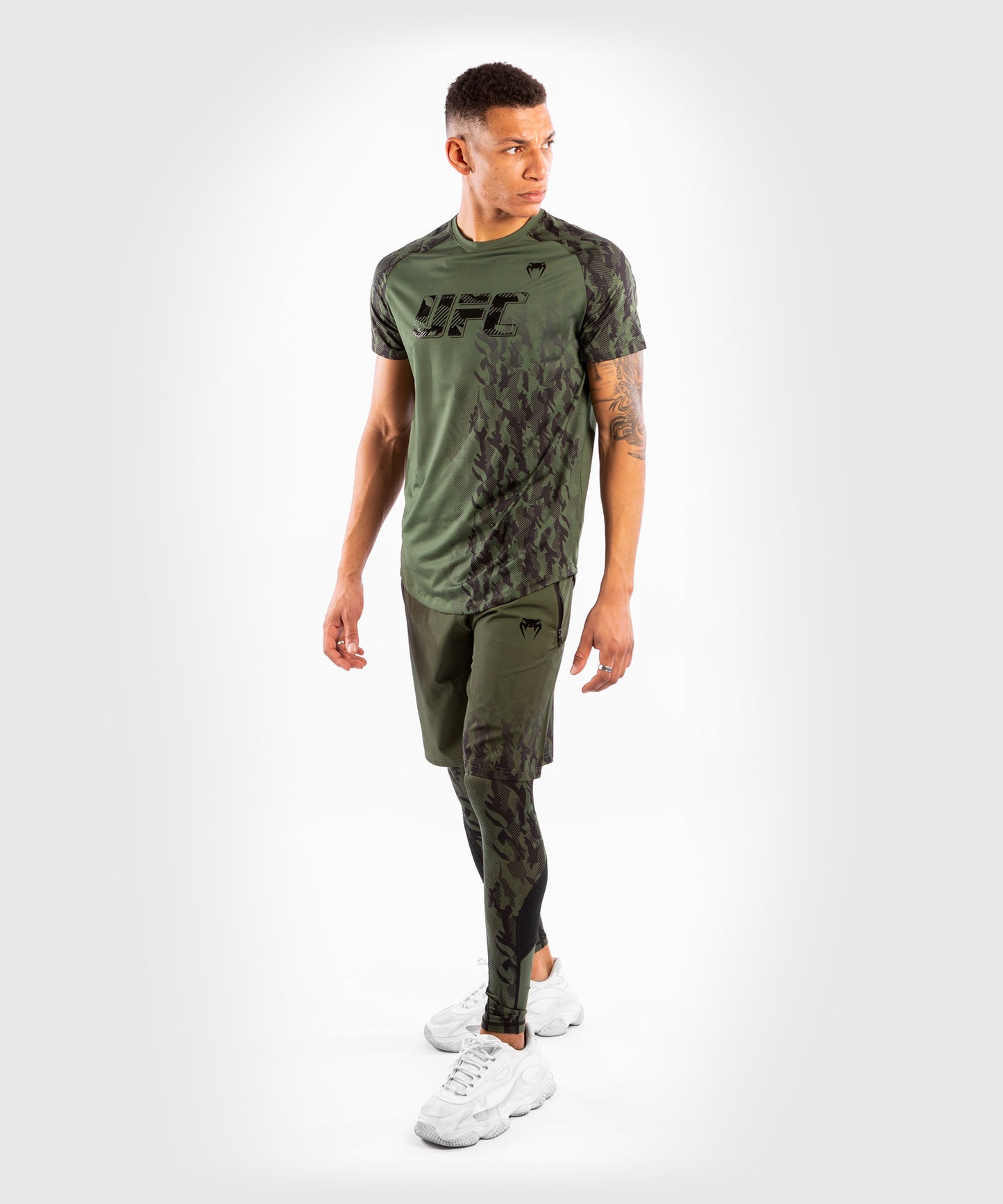 Pantalon de Compression Homme UFC Venum Authentic Fight Week - Kaki
